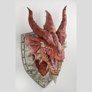 Dungeons &amp; Dragons Replicas of the Realms: 3D Wand-Relief - Red Dragon Trophy Plaque