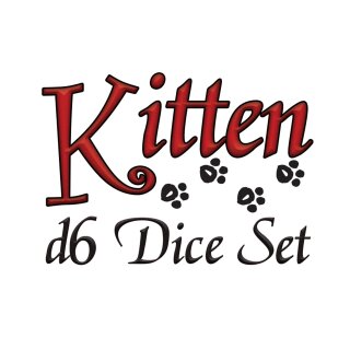 Dungeon Survival Pack: Kitten Adventurers - D6 Dice Set