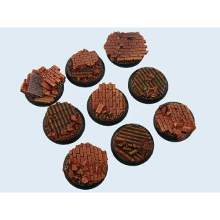 Old Factory Bases, WRound 30mm 5 Stk. (Warmachine Bases)
