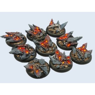 Chaos Bases, WRound 30mm (5) [Warmachine Bases]
