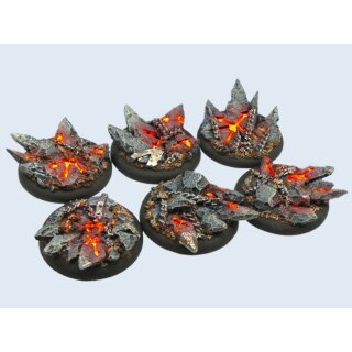 Chaos Bases, WRound 40mm  (2) [Warmachine Bases]