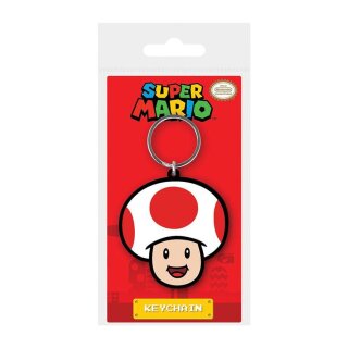 Super Mario Gummi-Schl&uuml;sselanh&auml;nger Toad 6 cm