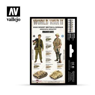 Vallejo Model Color: WWII Desert British &amp; German Armour &amp; Infantry (6)