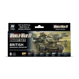 Vallejo Model Color: WWIII British Armour &amp; Infantry (8)