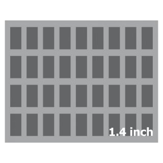 Feldherr 35 mm Full-Size Schaumstoffeinlage mit 36 F&auml;chern