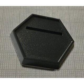 1 Inch Black Slotted Hex Gaming Base (20)