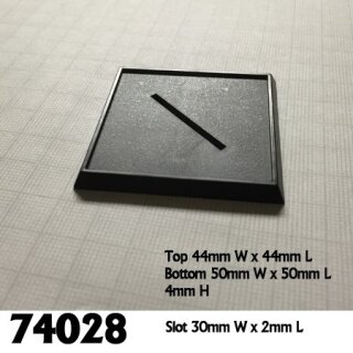 2 Inch Square Plastic Gaming Bases (10)