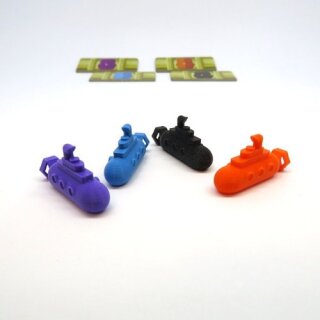 Submarine Action Markers for Unterwater Cities - 12 Pieces