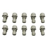 Guards Heads in Gas Masks