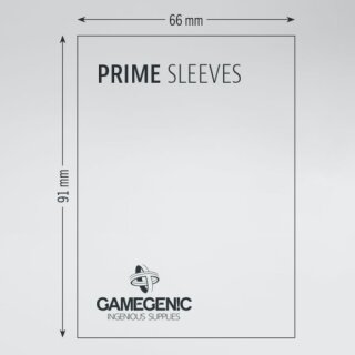 Gamegenic - Prime Double Sleeving Pack - Black/Clear (2 x 80)