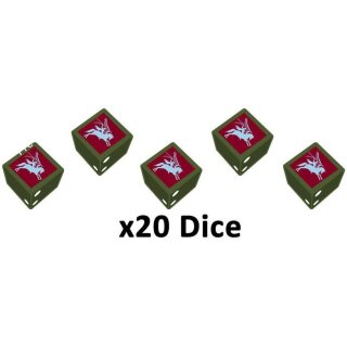 6th Airborne Division Dice Set (20)