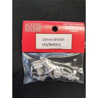 15mm UK and Commonwealth HQ/Battery HQ set