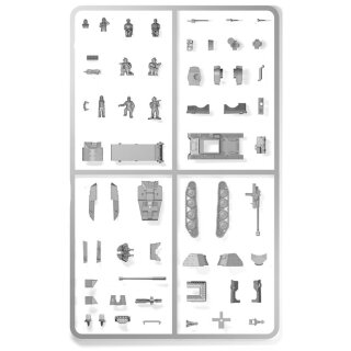 REINFORCEMENTS 15mm Panzer 38T with Marder options single sprue