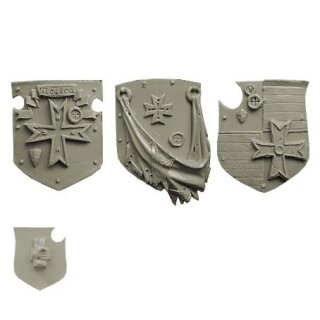 13th Templar Knight Shield Medieval Larp Warrior Wood & Steel Crusader shield 