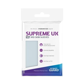 Ultimate Guard Supreme UX 3rd Skin Sleeves Standardgr&ouml;&szlig;e Transparent (50)