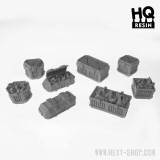 HQ Resin - Mining Metal Cases and Boxes Set