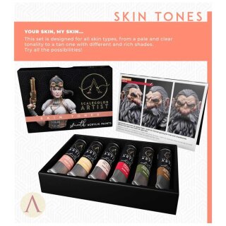 Artist Scale Color Set: Skin Tones (6x 20ml)