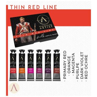 Artist Scale Color Set: Thin Red Line (6x 20ml)