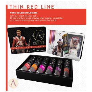 Artist Scale Color Set: Thin Red Line (6x 20ml)