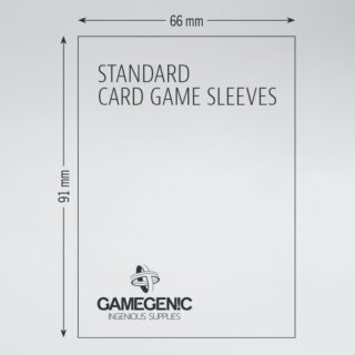 Gamegenic - Value Pack Standard Sleeves 66 x 91 mm - Clear (200)