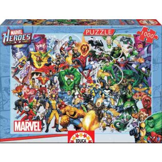 Puzzle: Collage of Marvel Heroes (1000 Teile)