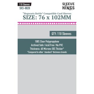 Sleeve Kings Hogwards Battle Large Sleeves (76x102mm) (110)