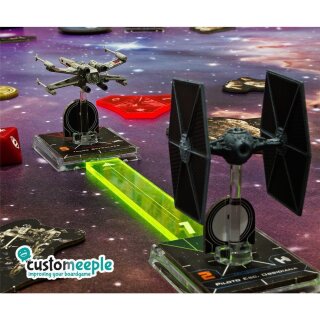 Xwing compatible Fire templates (3 Units) orange