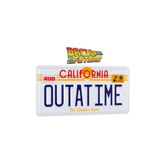 Back To The Future Replica 1/1 &acute;Outatime&acute; DeLorean License Plate
