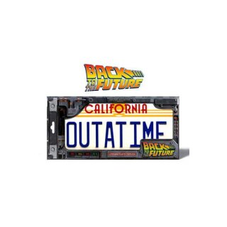Back To The Future Replica 1/1 &acute;Outatime&acute; DeLorean License Plate