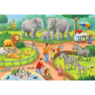 Ravensburger Kinderpuzzle - Ein Tag im Zoo