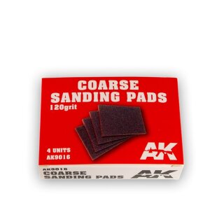 Coarse Sanding Pads - 120 Grit. 4 Units
