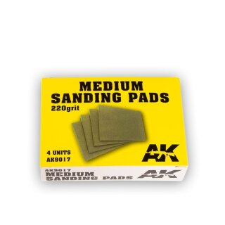 Medium Sanding Pads - 220 Grit. 4 Units