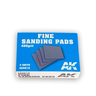Fine Sanding Pads - 400 Grit. 4 Units