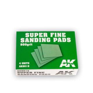 Super Fine Sanding Pads - 800 Grit. 4 Units