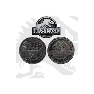 Jurassic World Sammelm&uuml;nze Blue Limited Edition
