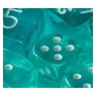 Teal-white 12xW6 16mm (transparent)