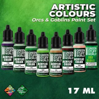 Acrylfarbe Farbset - Orks und Goblins (8)