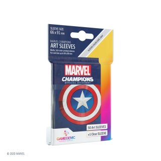 Gamegenic - Marvel Champions Art Sleeves - Captain America (50 + 1)