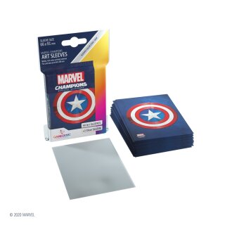 Gamegenic - Marvel Champions Art Sleeves - Captain America (50 + 1)