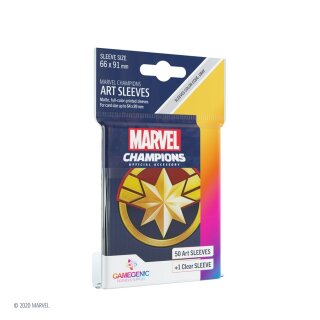 Gamegenic - Marvel Champions Art Sleeves - Captain Marvel (50 + 1)