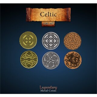 Legendary Metal Coins - Celtic Coin Set (24)