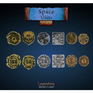 Legendary Metal Coins - Space Units Set (30)