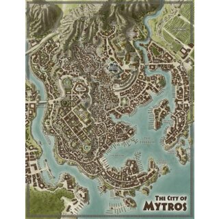 Odyssey of the Dragonlords (5e): Thylea / Mytros Double sided Map (EN)