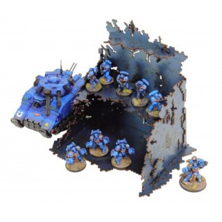 U-Shaped Necrotek Ruin (Blued Steel)