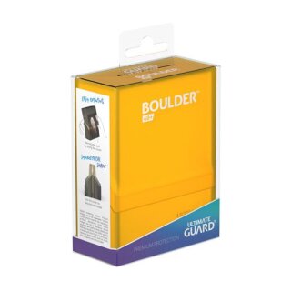 Ultimate Guard Boulder Deck Case 40+ Standardgr&ouml;&szlig;e Amber