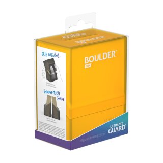 Ultimate Guard Boulder Deck Case 60+ Standardgr&ouml;&szlig;e Amber
