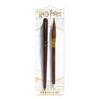 Harry Potter Pen &amp; Pencil Set - Wand &amp; Broom
