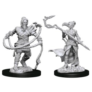 Magic the Gathering Unpainted Miniatures - Stoneforge Mystic &amp; Kor Hookmaster (Fighter,Rogue,Wizard)