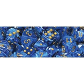 Vortex Blue-Gold 7-W&uuml;rfel Set (Signature)
