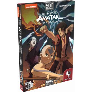 Puzzle: Avatar - Der Herr der Elemente Feuer und Blitz (500 Teile)